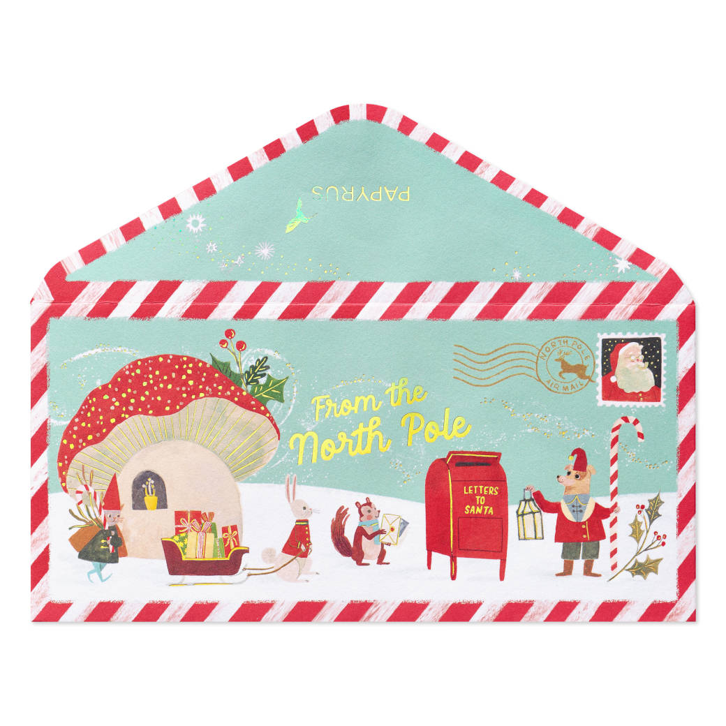Letters to Santa and More Whimsical Christmas Envelope Bundle, 6-Count