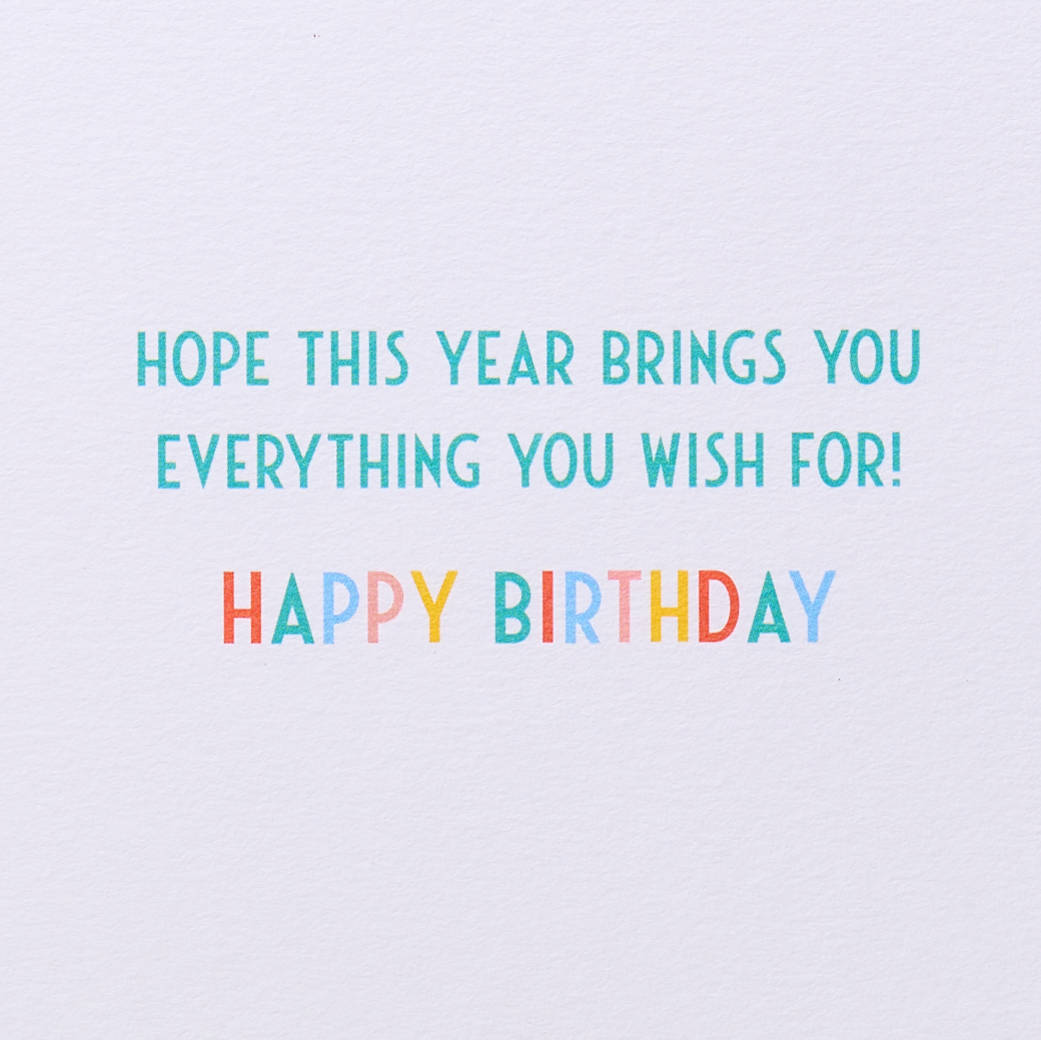 Everything You Wish For 21st Birthday Greeting Card
