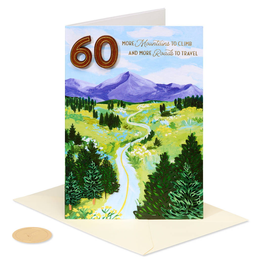 Adventures to Come 60th Birthday Greeting Card