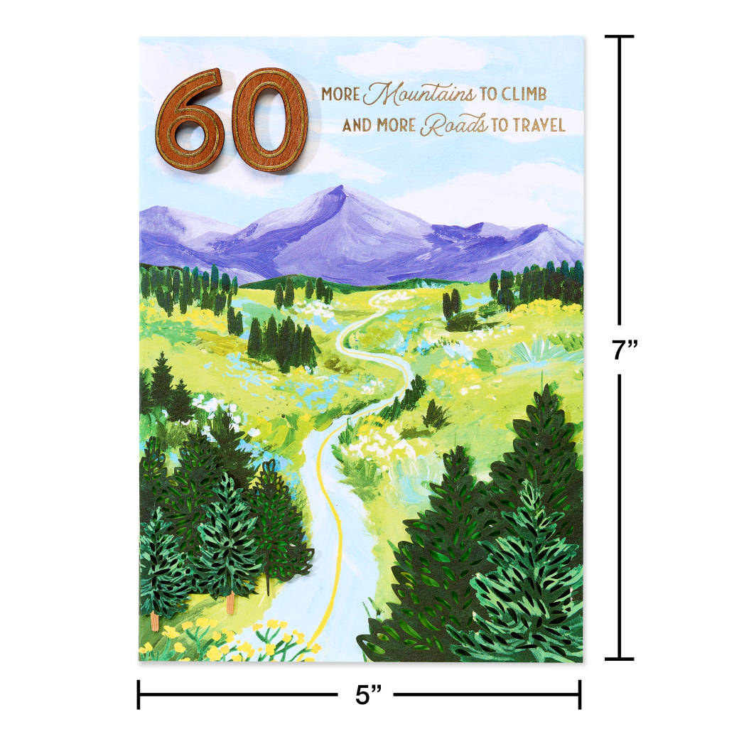 Adventures to Come 60th Birthday Greeting Card
