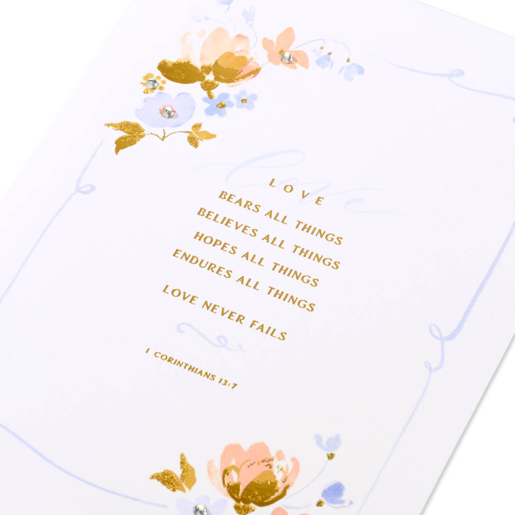 Lifetime of Love and Happiness Religious Wedding Greeting Card Image 5