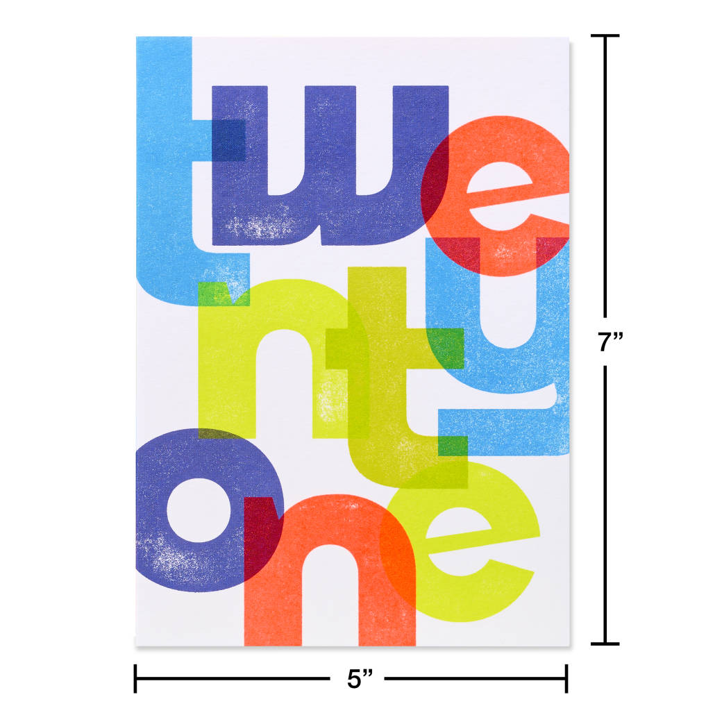 Best Birthday Ever 21st Birthday Greeting Card