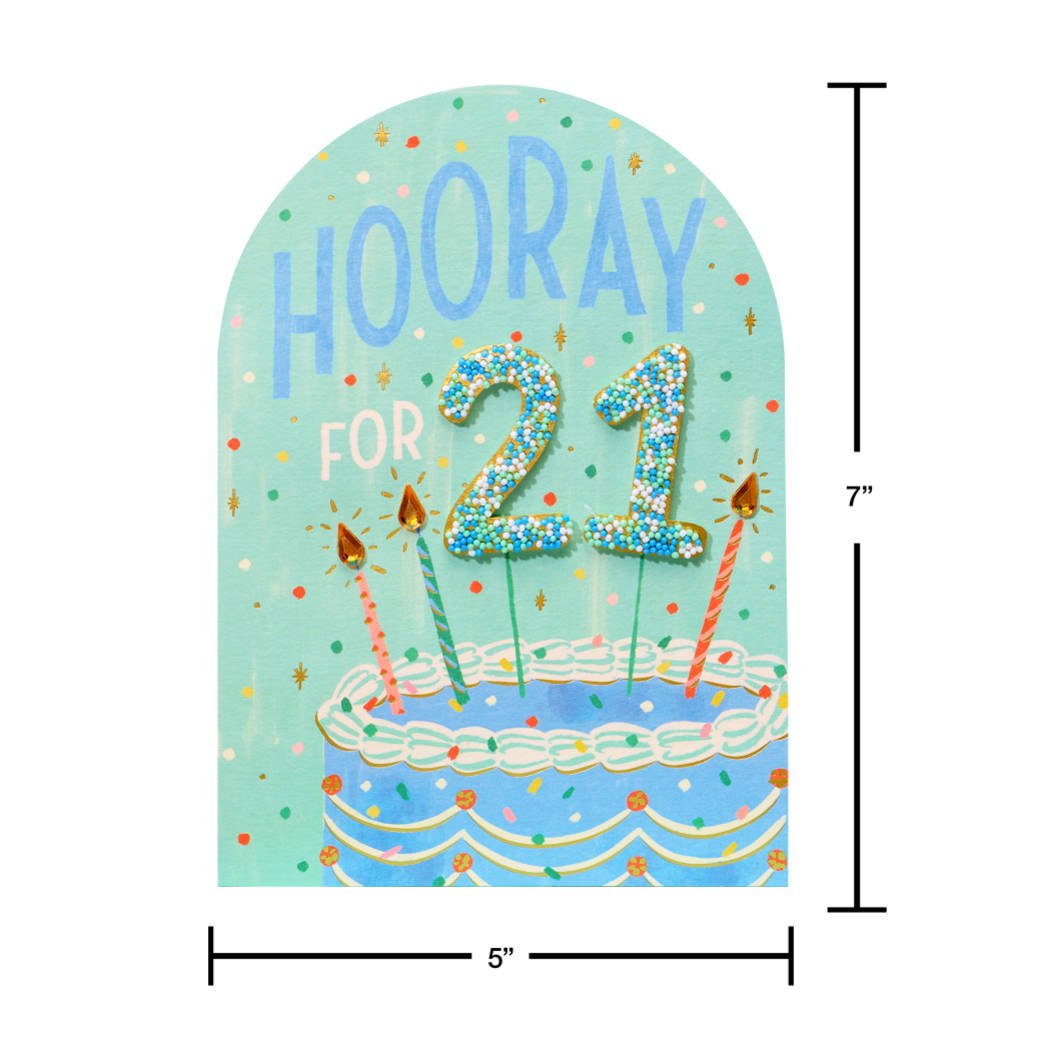 Everything You Wish For 21st Birthday Greeting Card