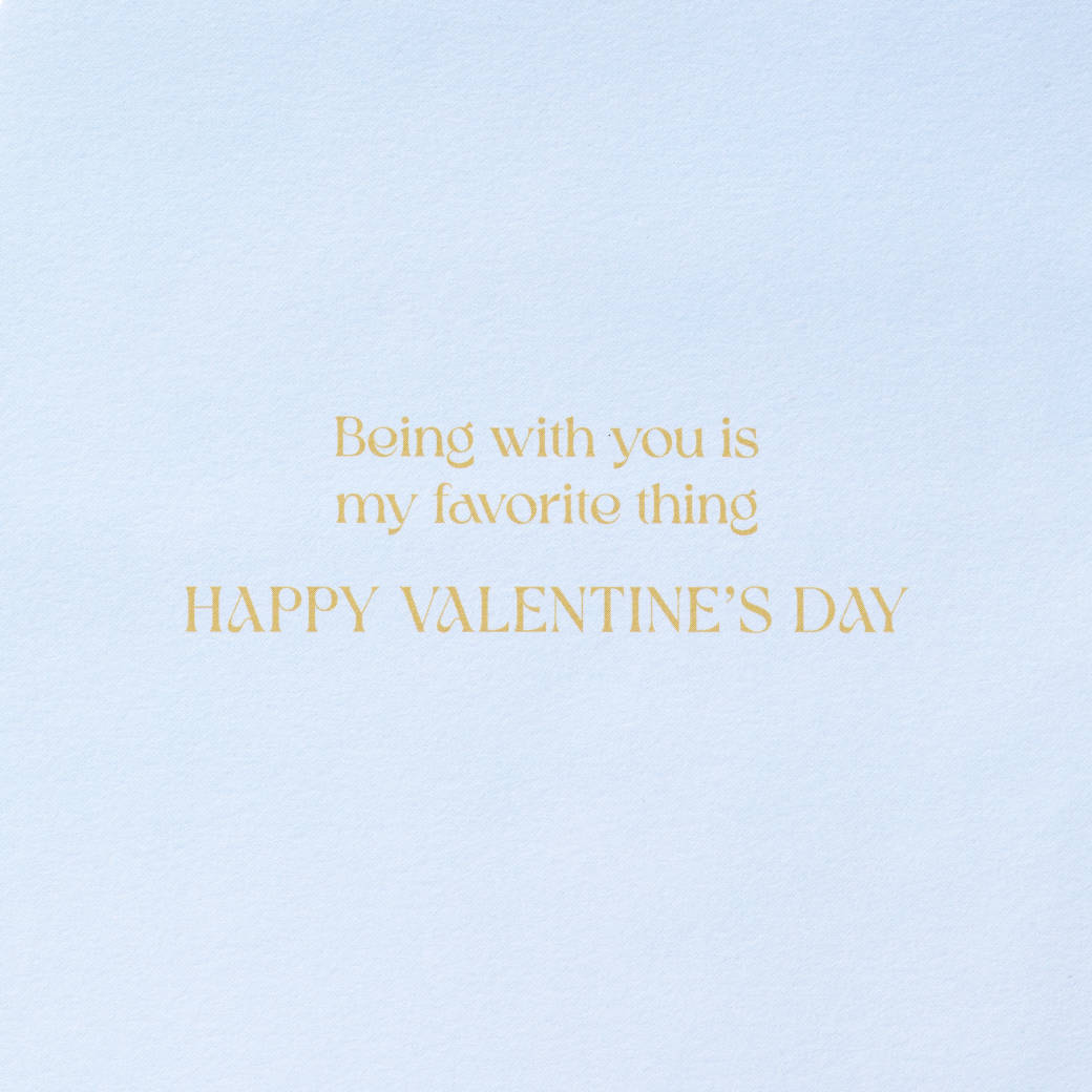 Being With You Valentine's Day Greeting Card for Husband