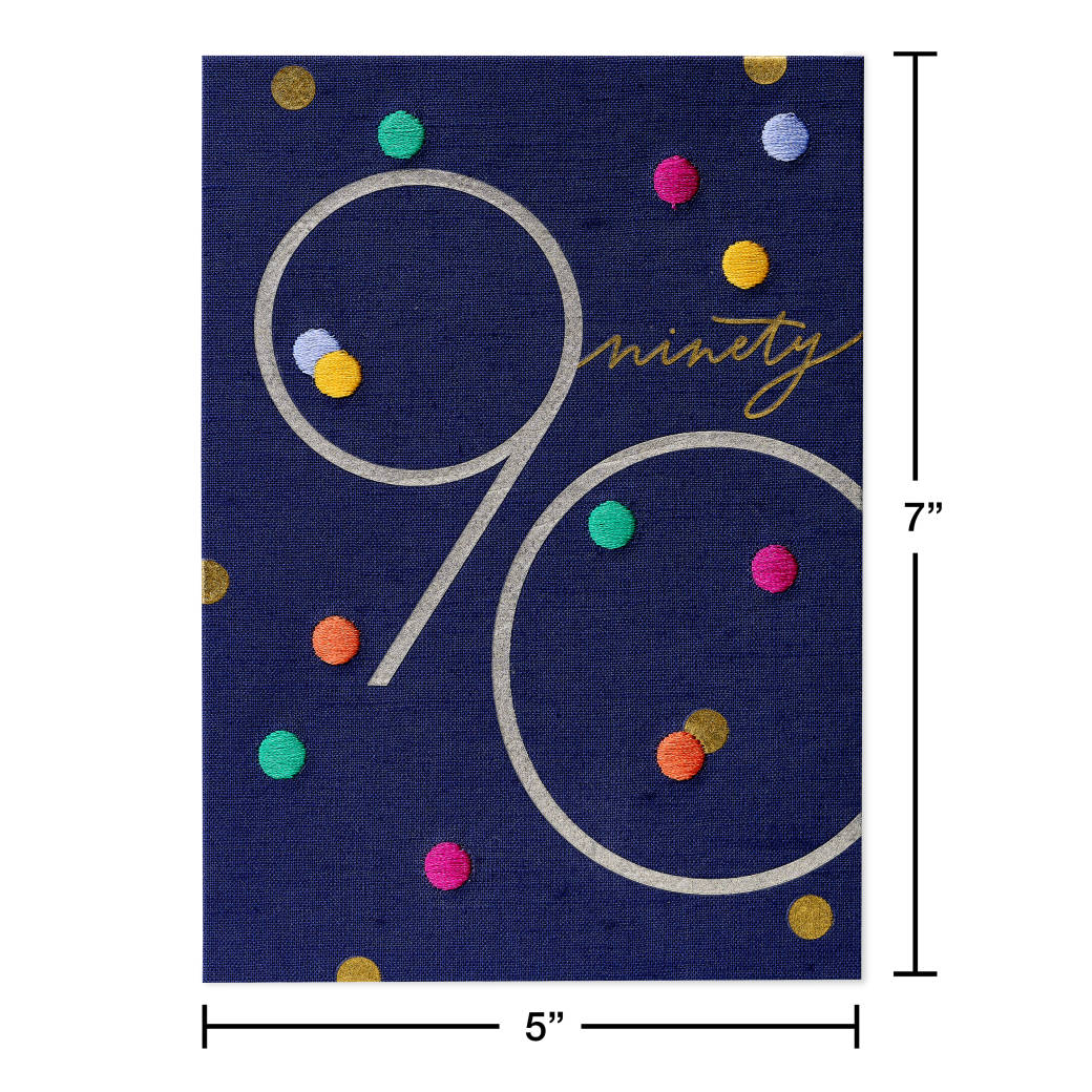 Celebrating You 90th Birthday Greeting Card