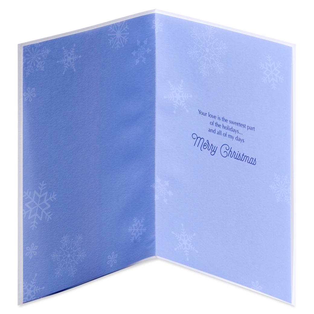 The Sweetest Part Christmas Greeting Card for Wife