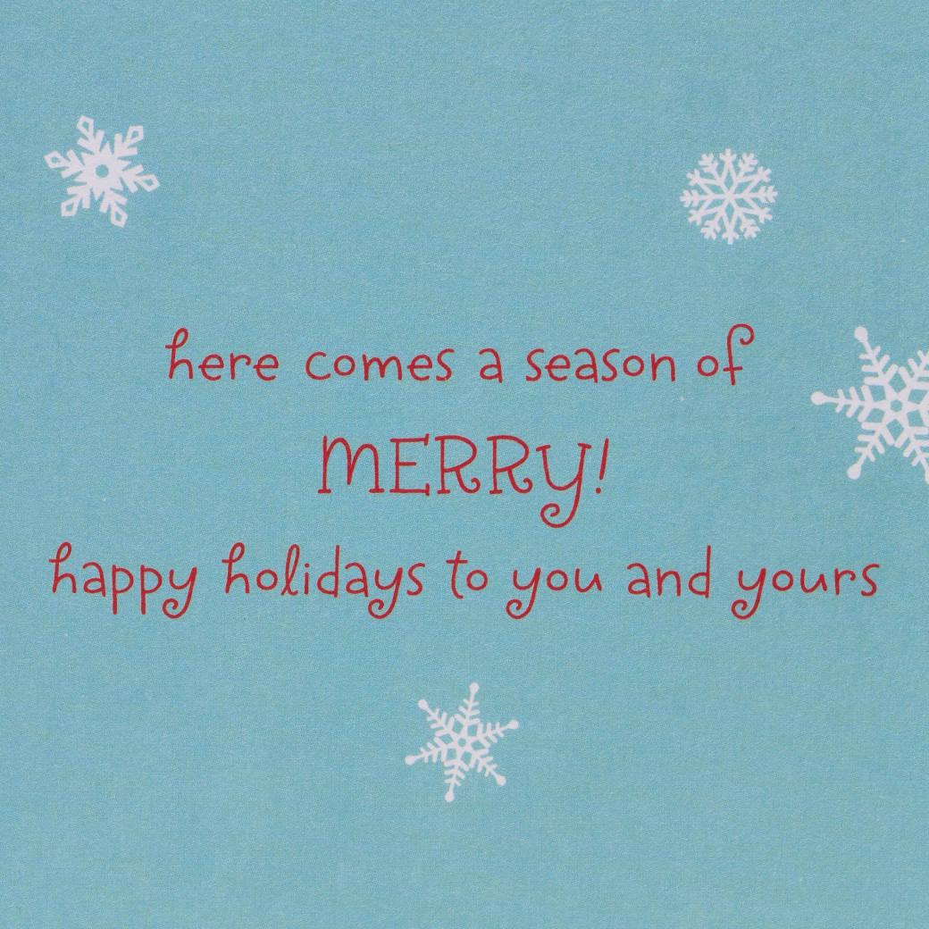 Season of Merry Christmas Greeting Card