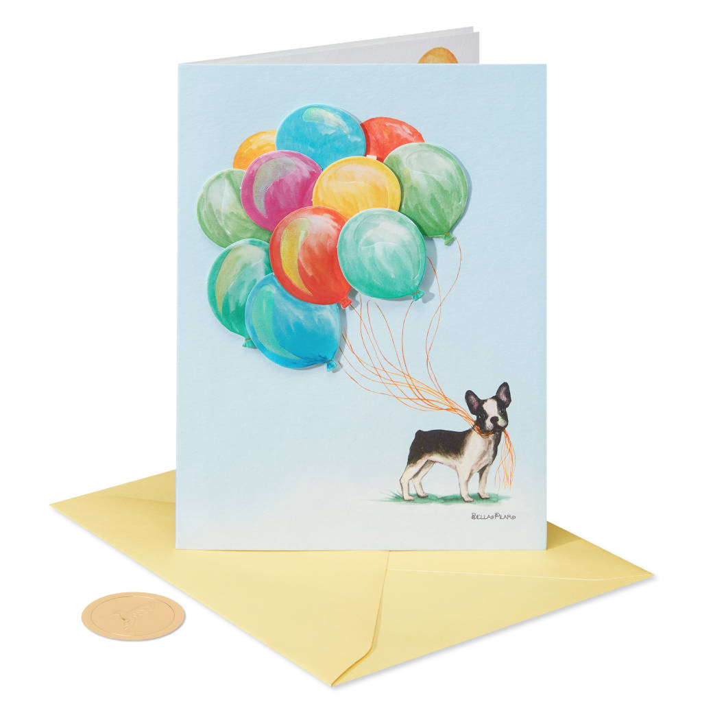 Pawsitively Awesome French Bulldog Birthday Greeting Card