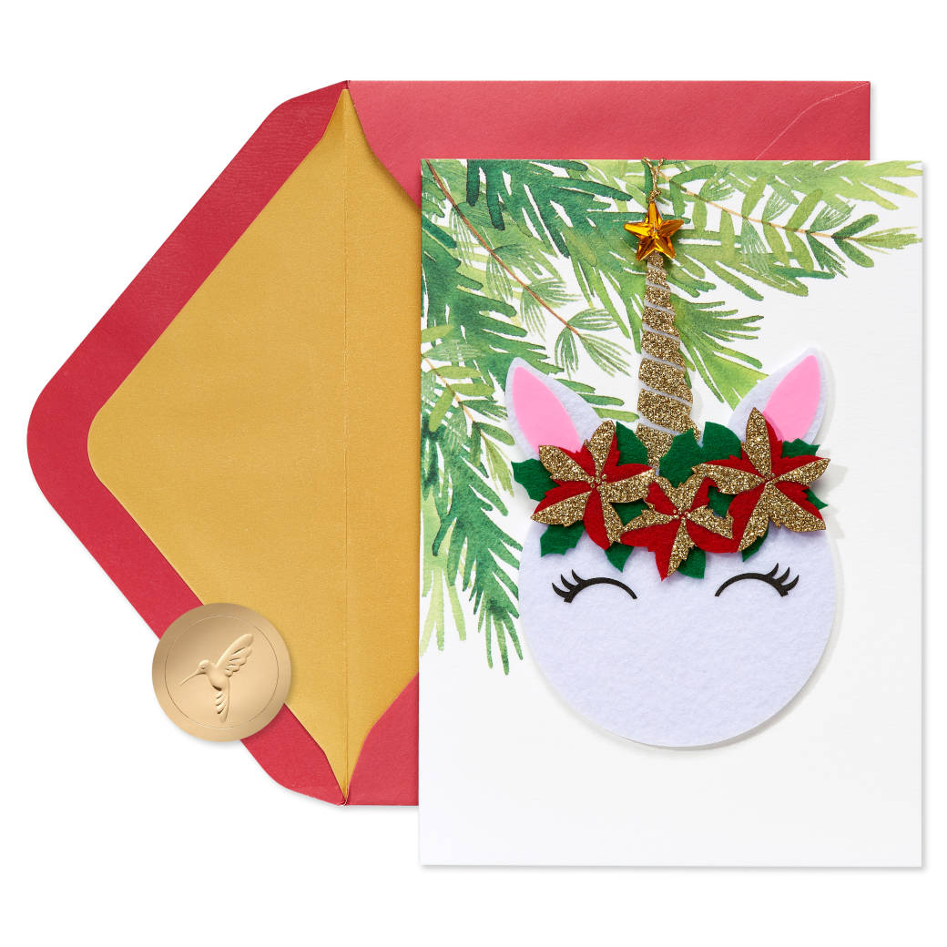 Merry and Magical Holiday Greeting Card for Kids Image 1