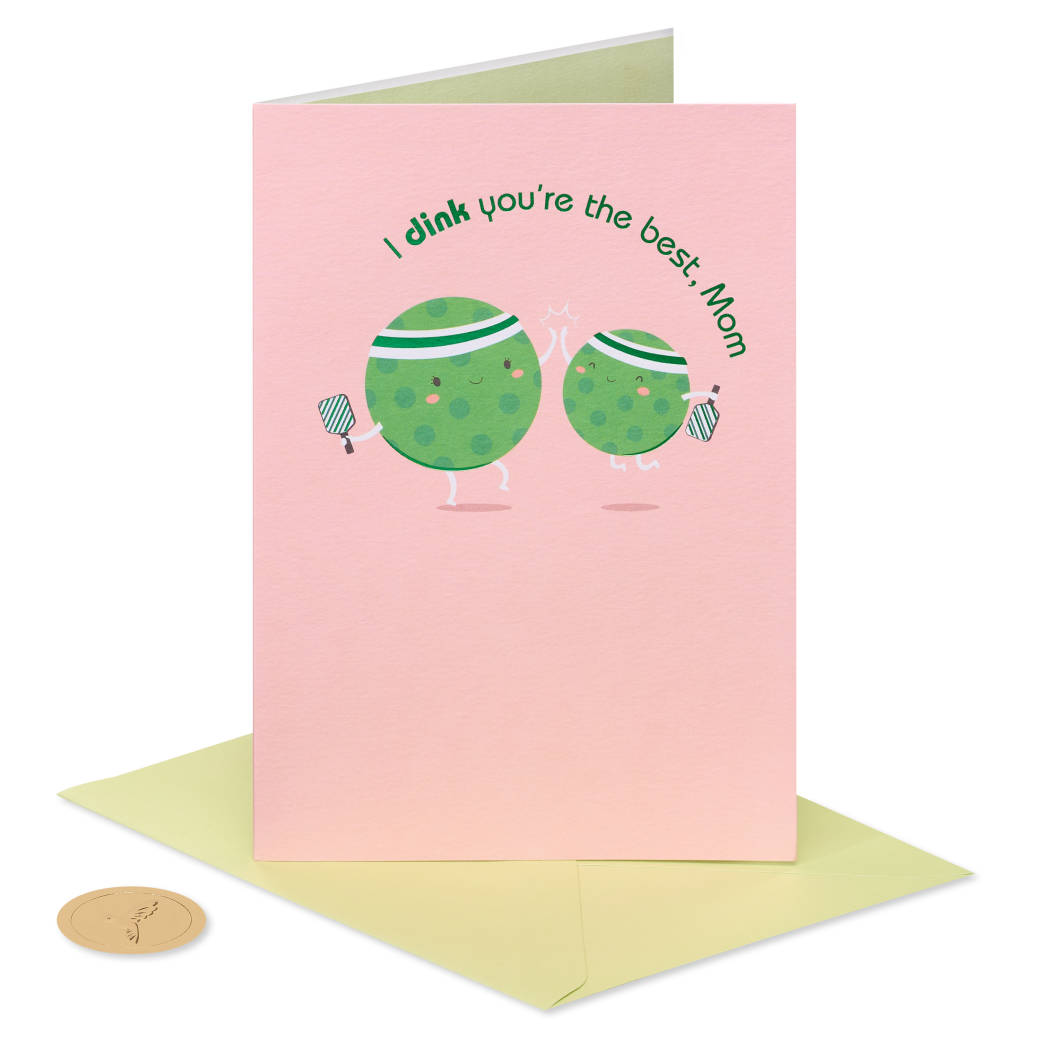 Biggest Fan Pickleball Mother's Day Greeting Card Image 3