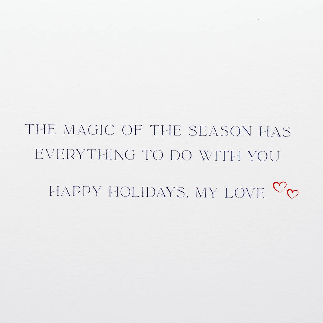 Magic of the Season Romantic Holiday Greeting Card Image 3