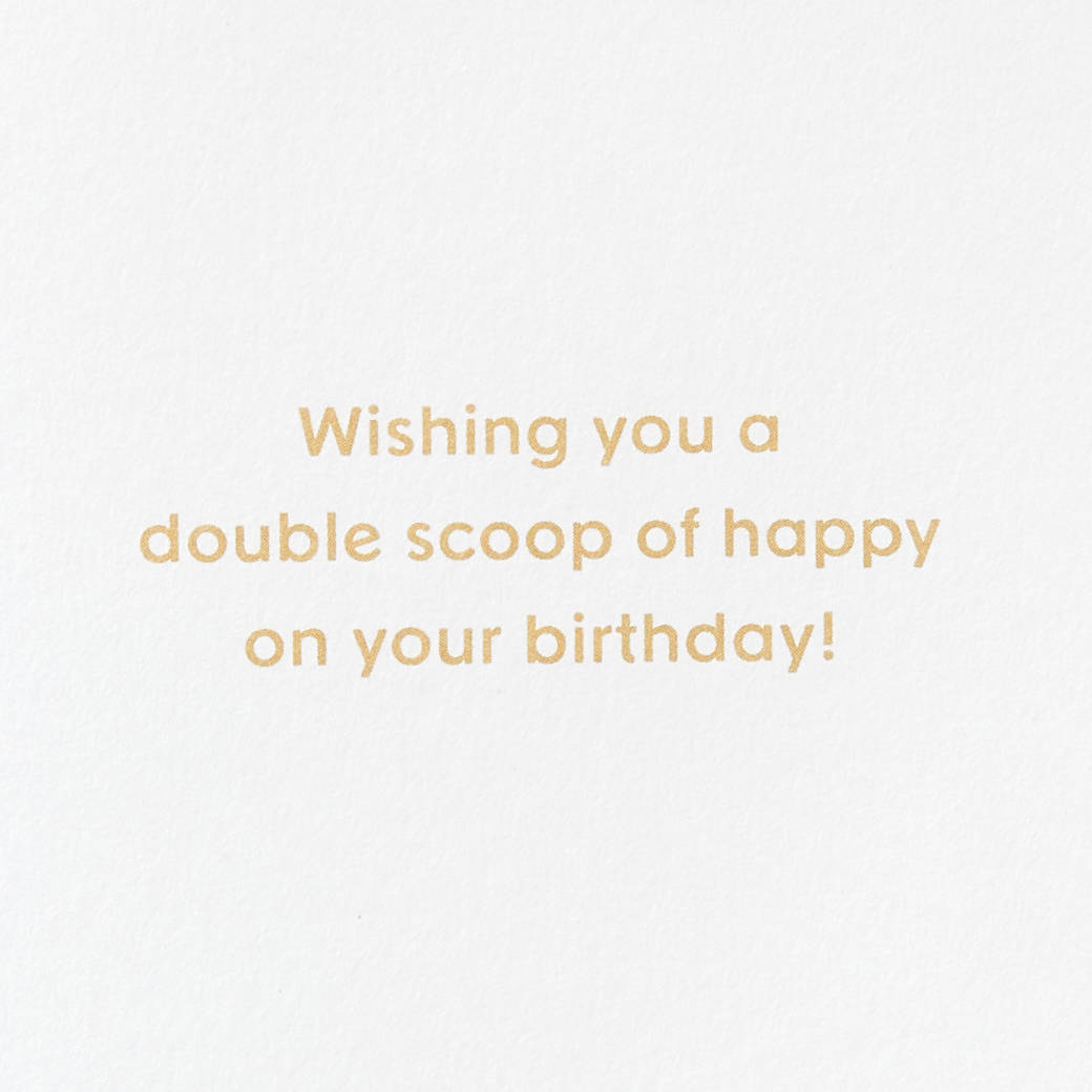 Double Scoop Birthday Greeting Card