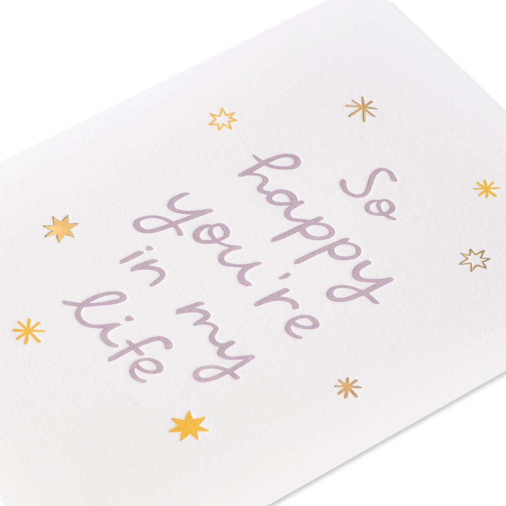 So Happy You're in My Life Blank Greeting Card Image 5