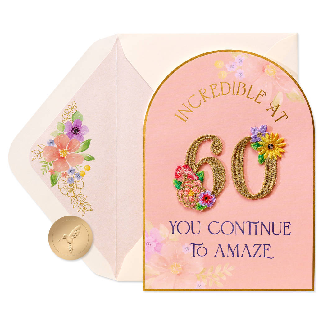 Celebrating You 60th Birthday Greeting Card