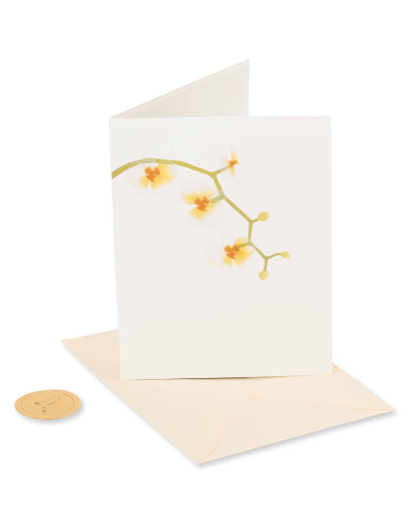 Elegant Flowers Blank Greeting Card Image 4