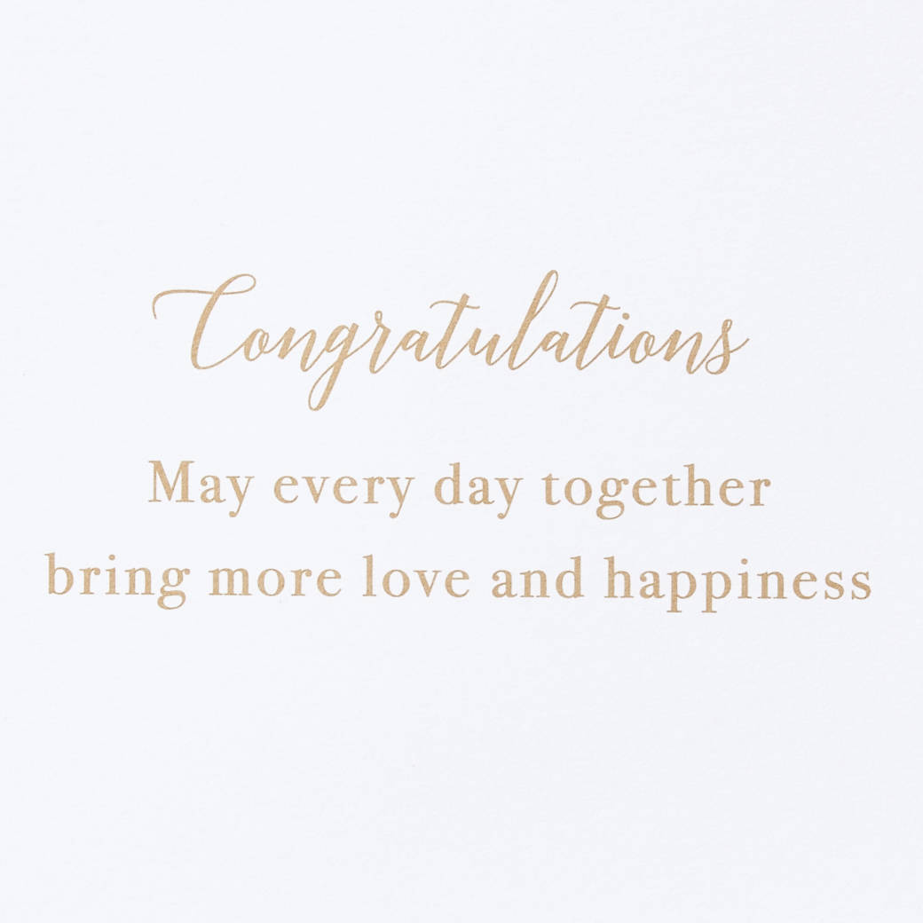 Love and Happiness Wedding Greeting Card