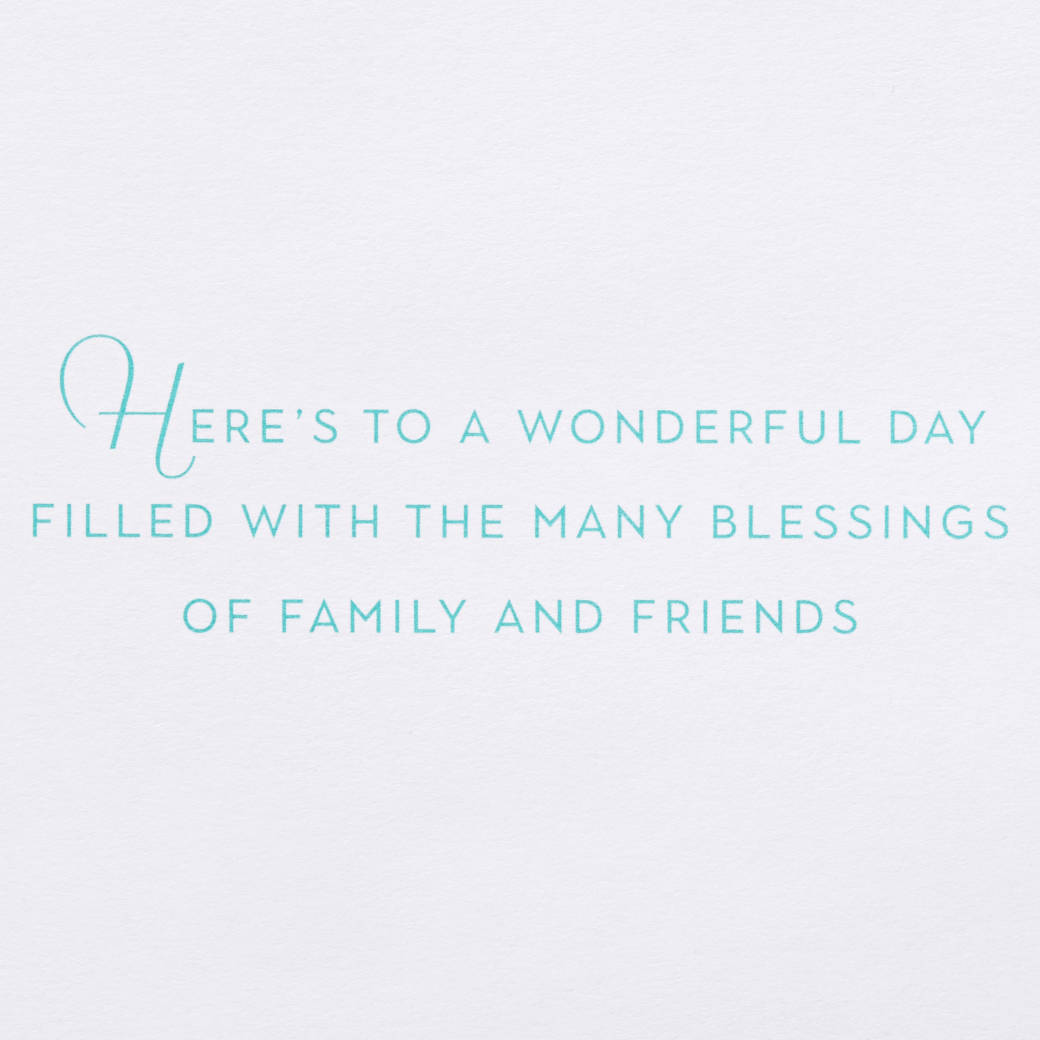 Many Blessings of Family and Friends Easter Greeting Card with Ornament Image 3