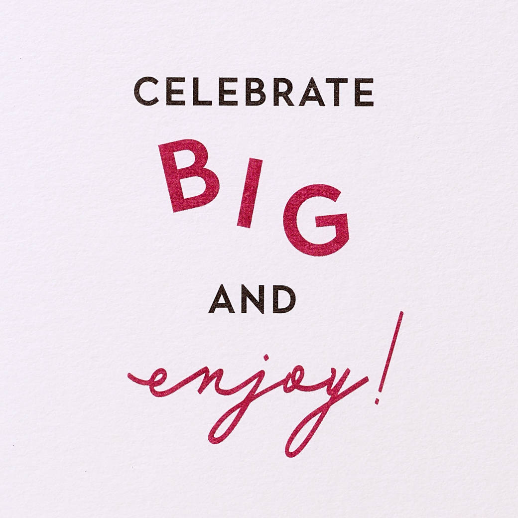 Celebrate Big 50th Birthday Greeting Card