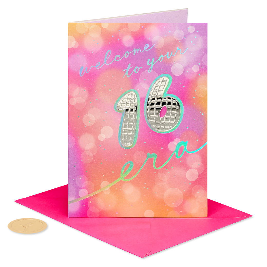 Best One Yet Sweet Sixteen Birthday Greeting Card