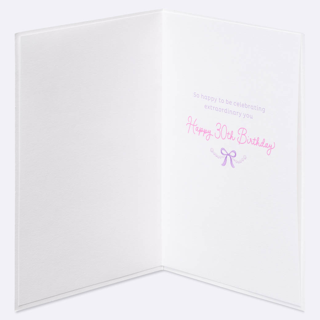 Extraordinary You Trendy 30th Birthday Greeting Card