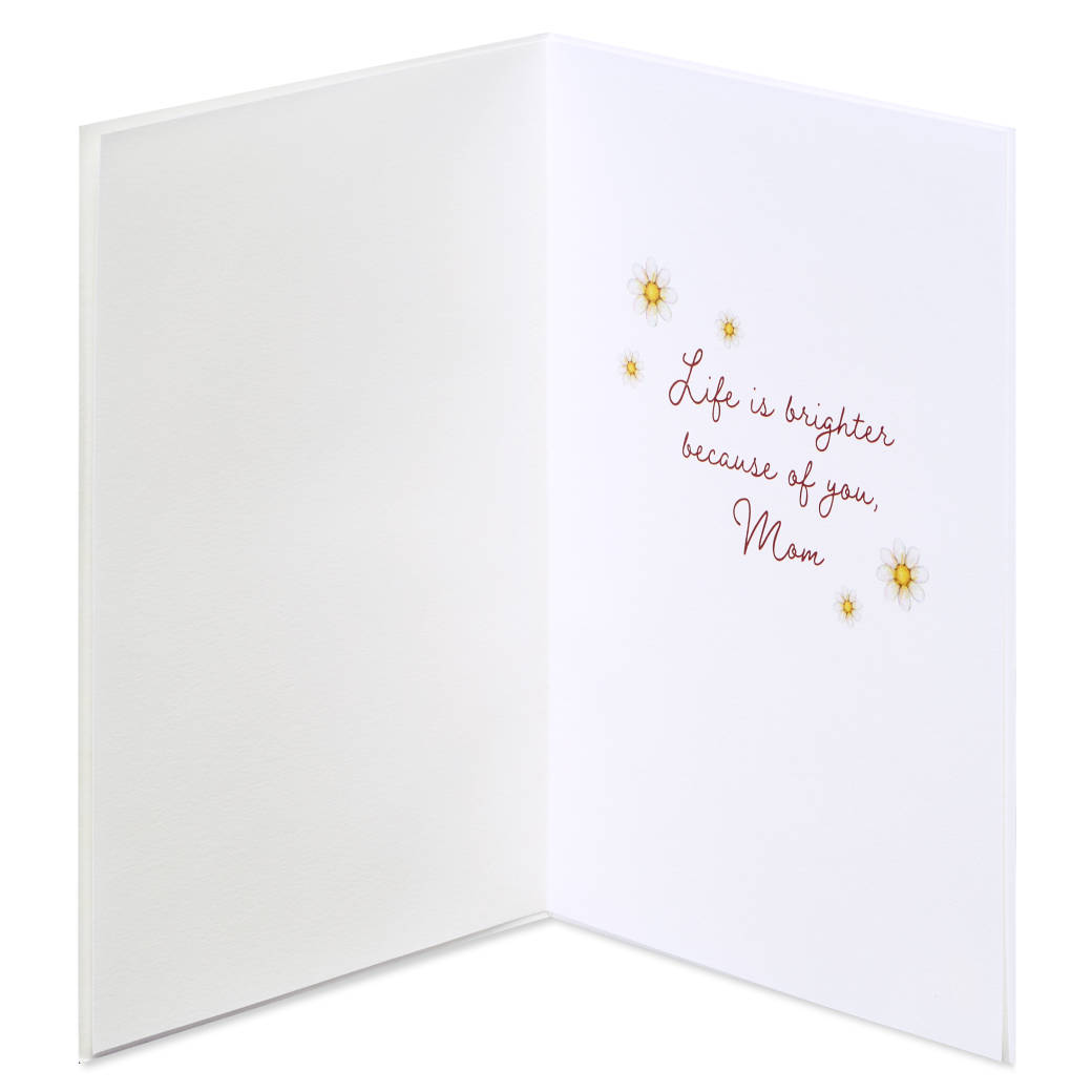 Life is Brighter Mother's Day Greeting Card from Daughter- Designed by Bella Pilar Image 2