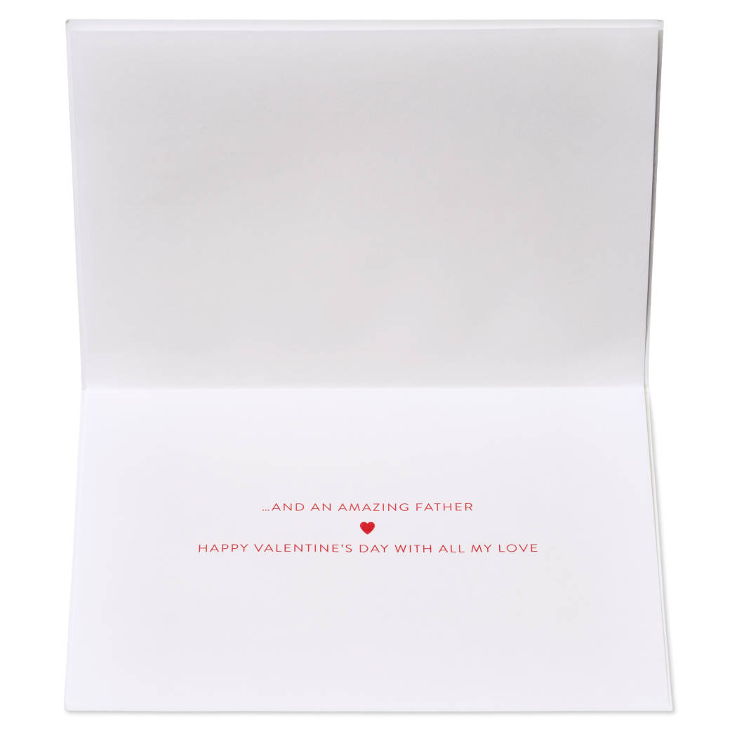 An Amazing Father Valentine's Day Greeting Card for Dad