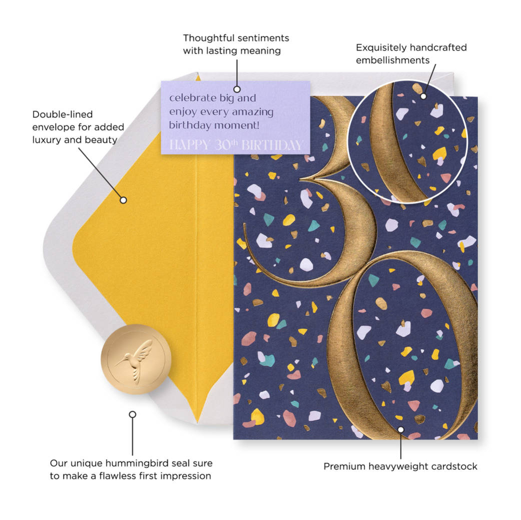 Enjoy Every Moment 30th Birthday Greeting Card