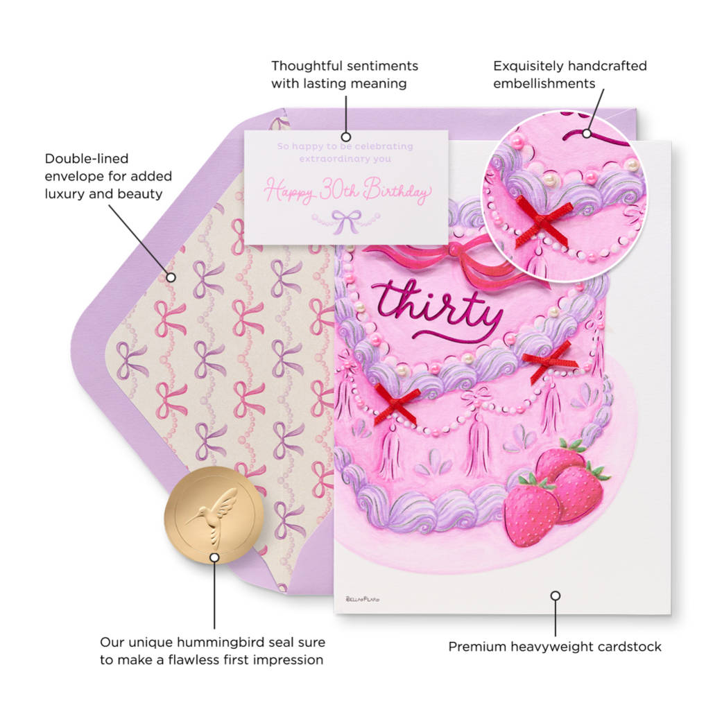 Extraordinary You Trendy 30th Birthday Greeting Card