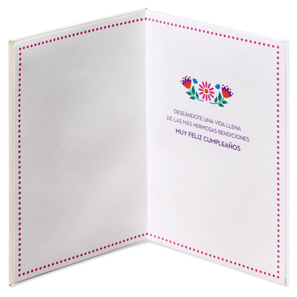 Feliz Cumpleaños Spanish Birthday Greeting Card Image 2