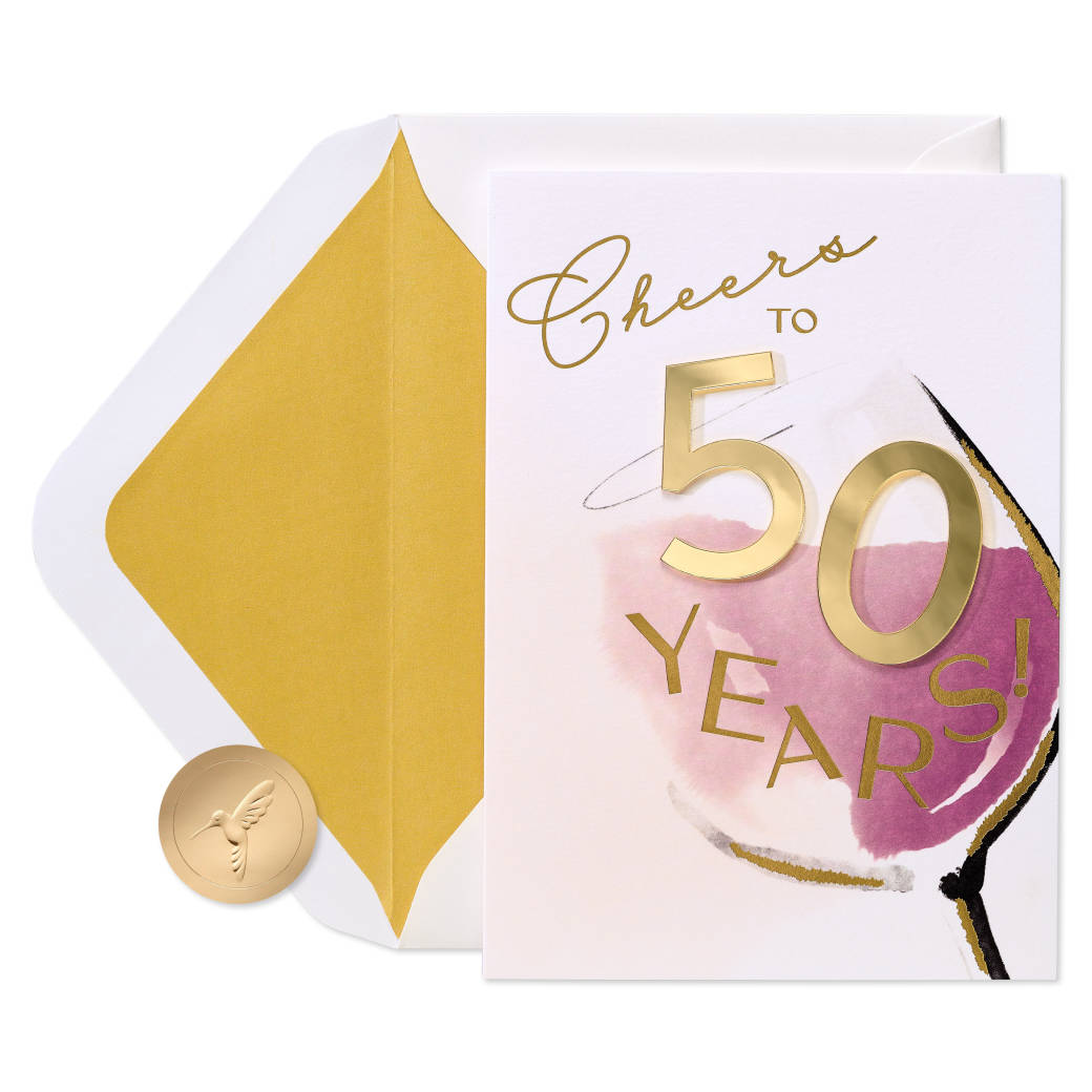 Celebrate Big 50th Birthday Greeting Card