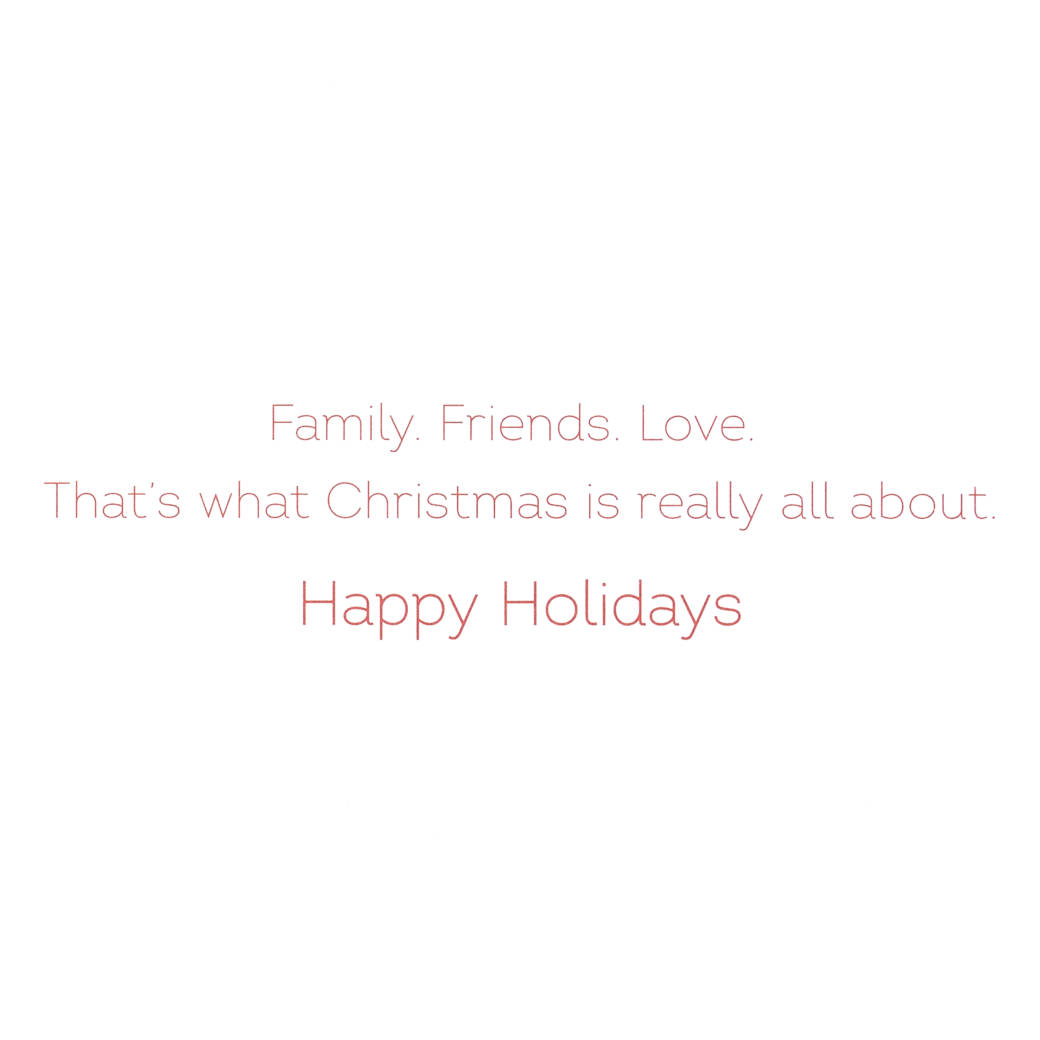 Family, Friends, Love Christmas Greeting Card Image 3