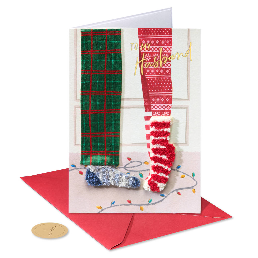 Get Merry With You Christmas Greeting Card for Husband