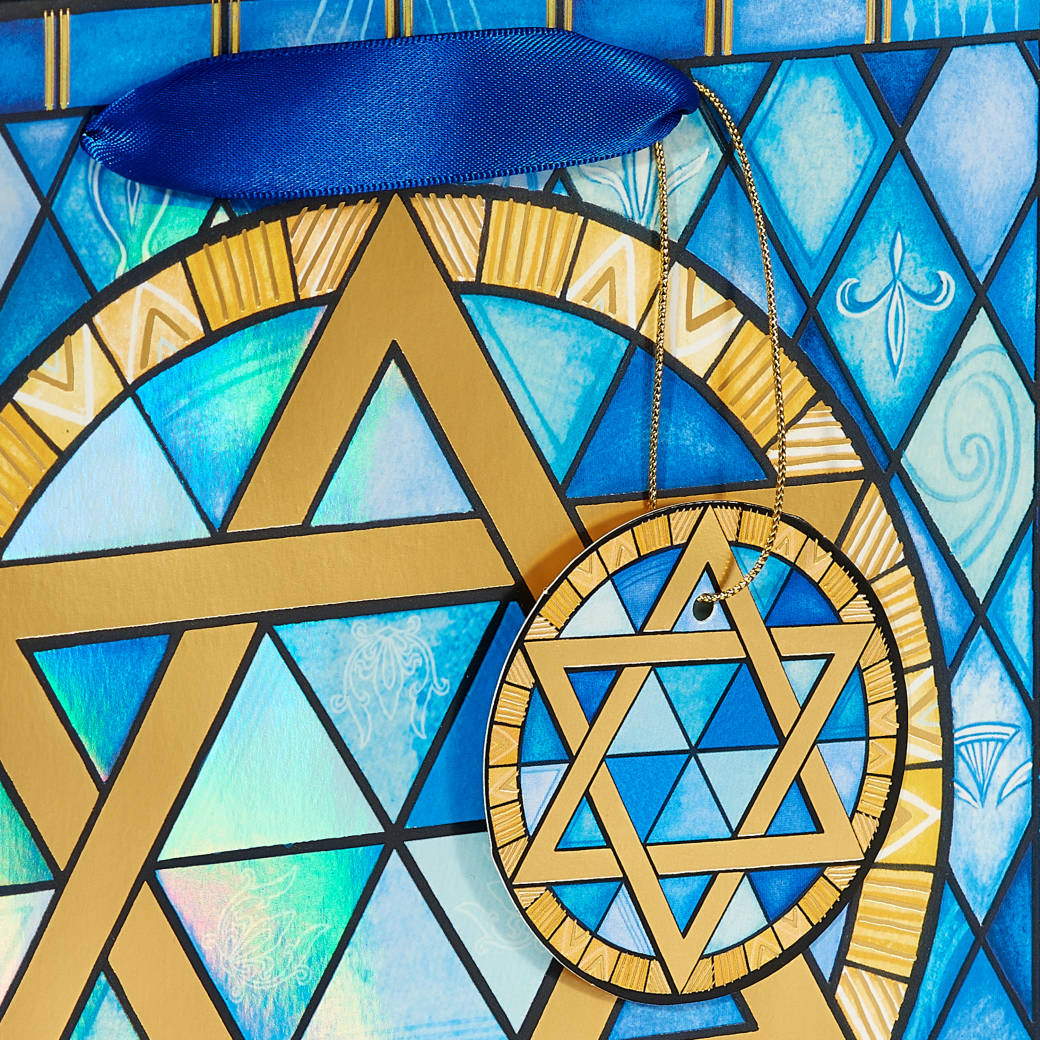 Stained Glass Star of David 8