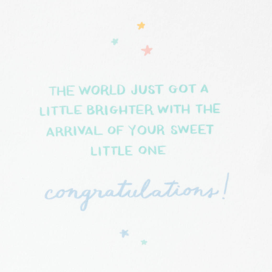 Sweet Little One Baby Shower Greeting Card