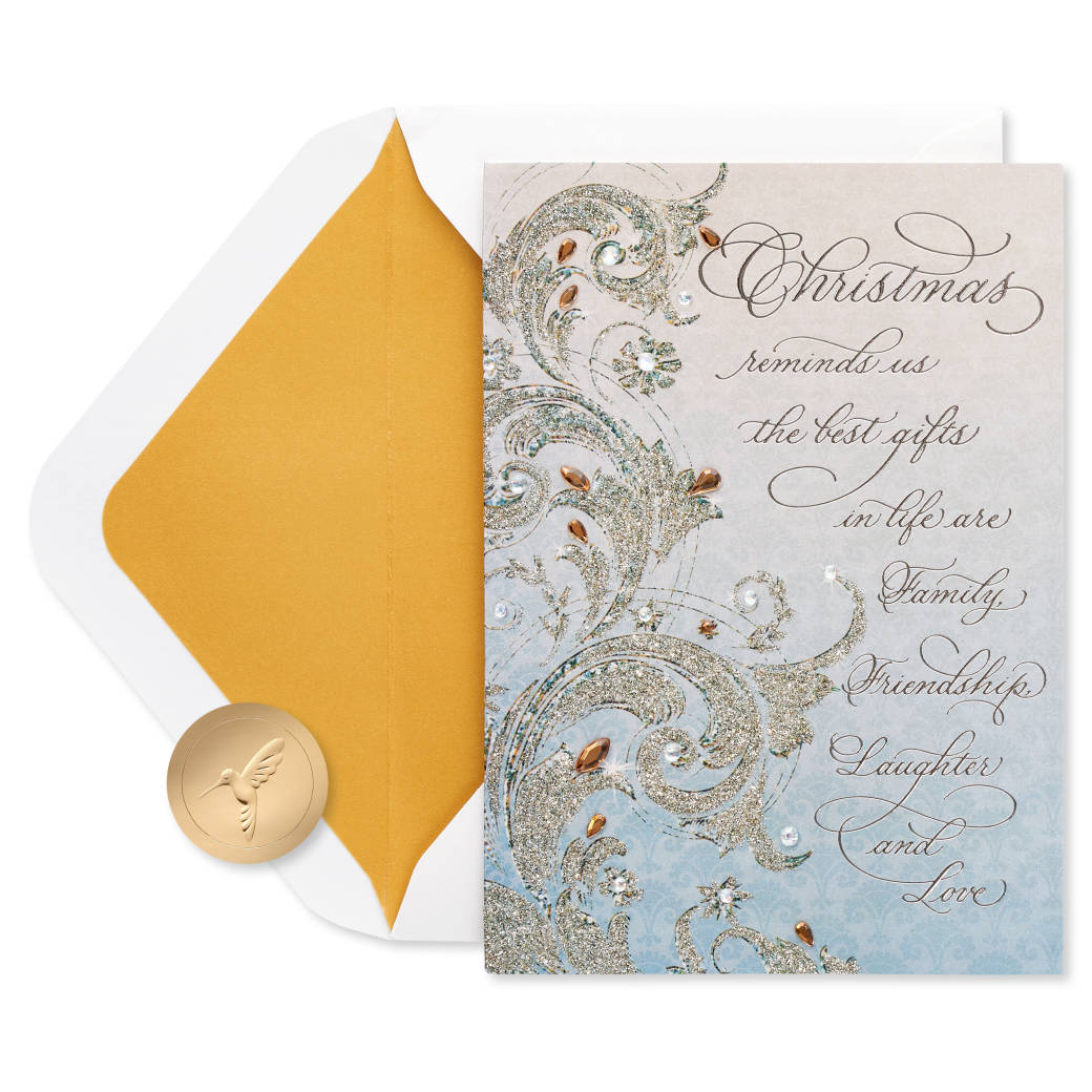 Cherish and Remember Christmas Greeting Card Image 1