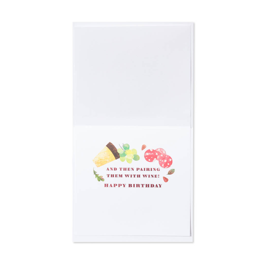 Fancy Snacks Birthday Greeting Card