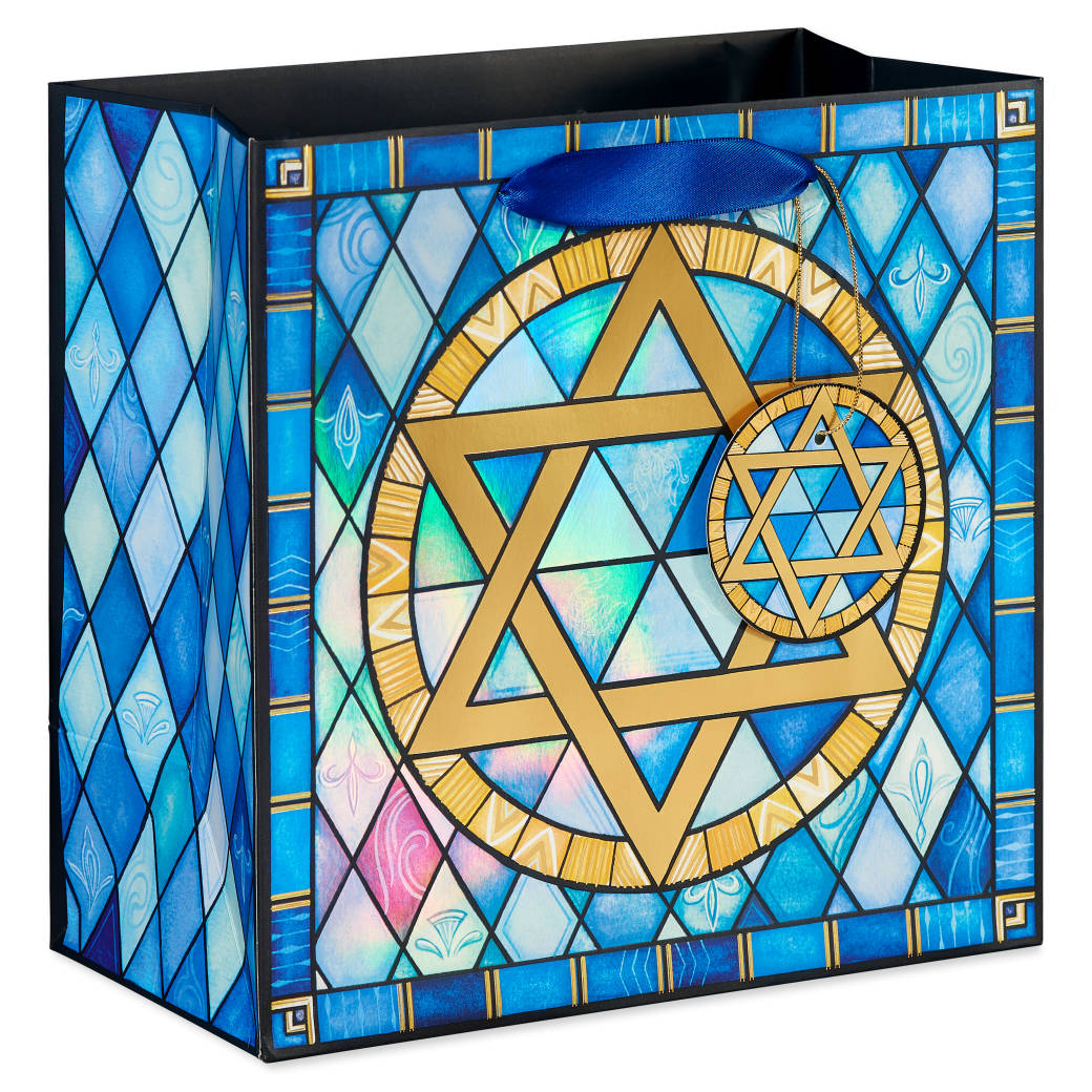 Stained Glass Star of David 8