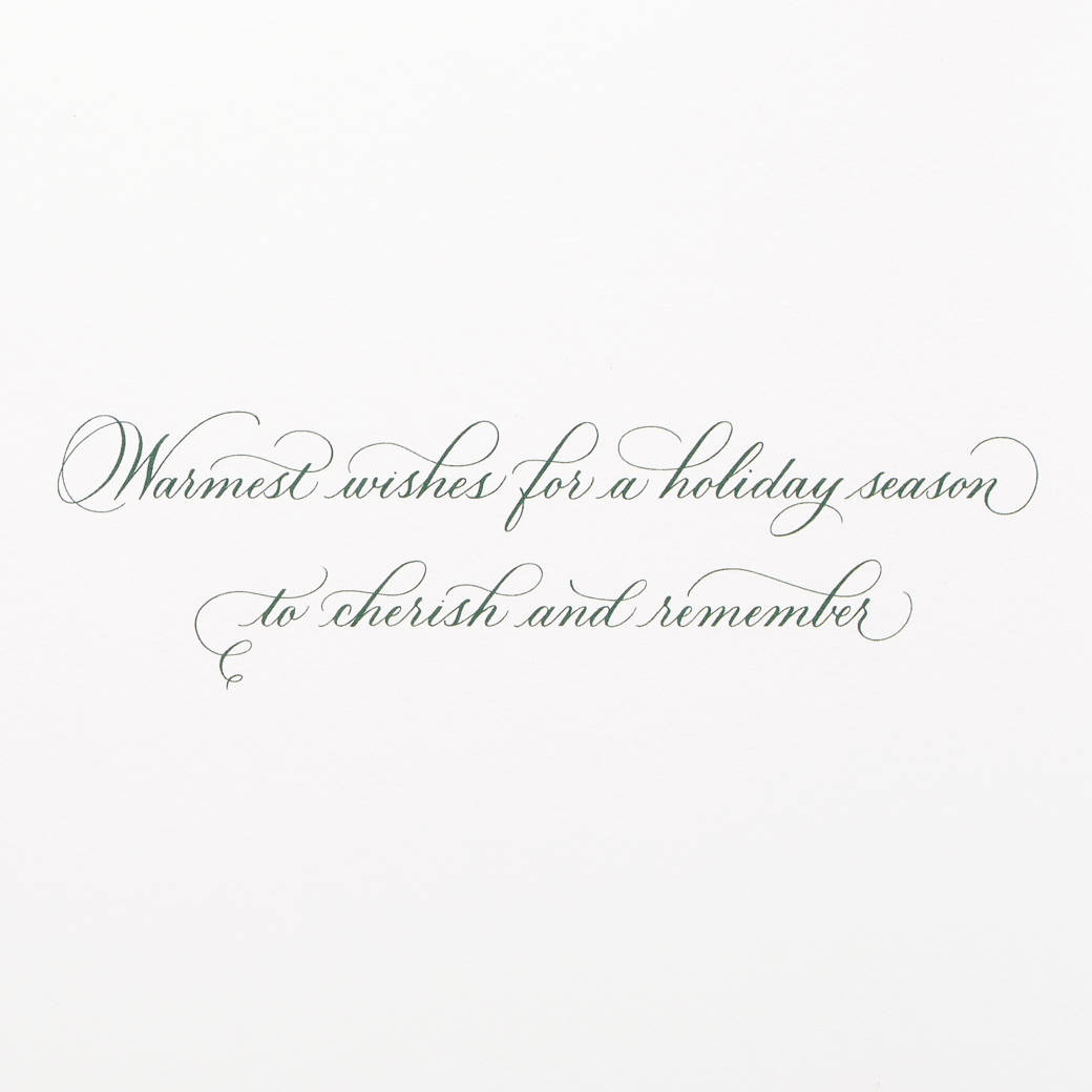 Cherish and Remember Christmas Greeting Card Image 3