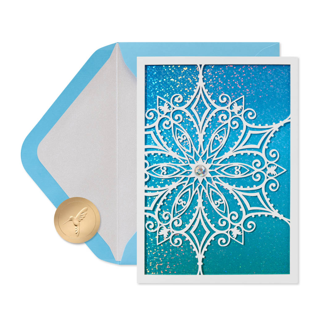 Best Wishes Christmas Boxed Cards with Envelopes, 8-Count