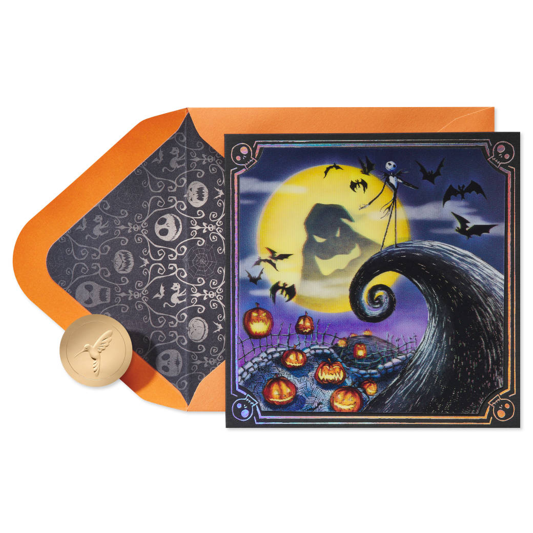 Trick or Scream Nightmare Before Christmas Halloween Greeting Card Image 1