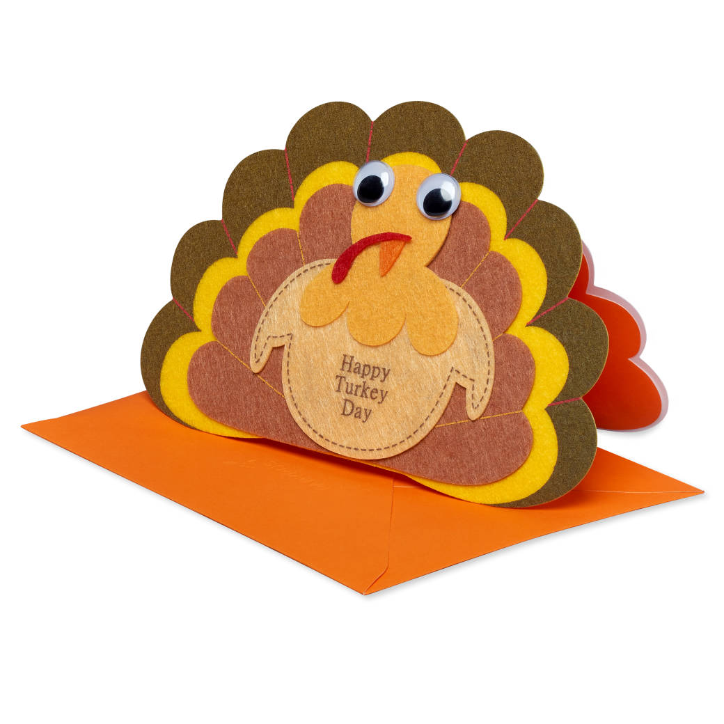 Let the Gobbling Begin Thanksgiving Greeting Card for Kids Image 4