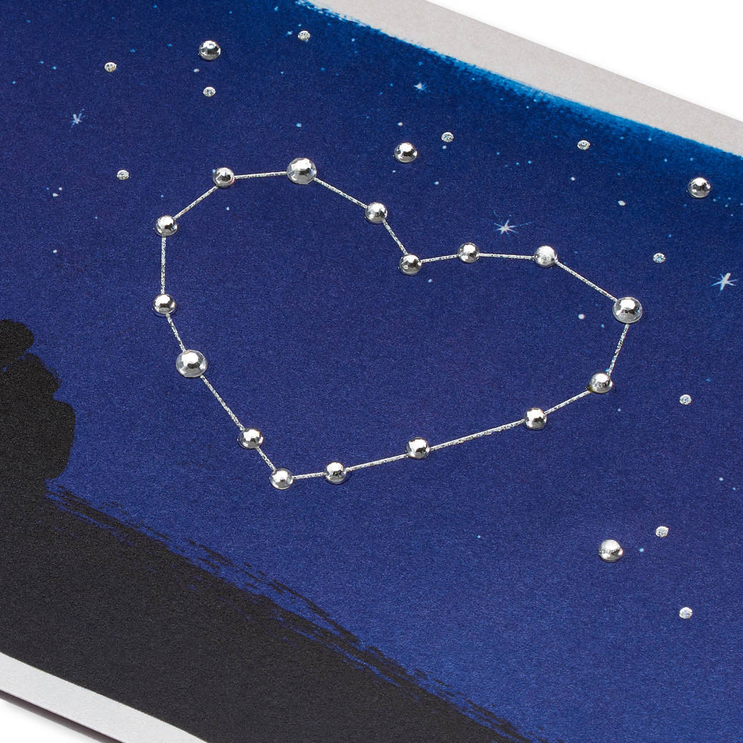 Star Crossed Lovers Valentine's Day Greeting Card