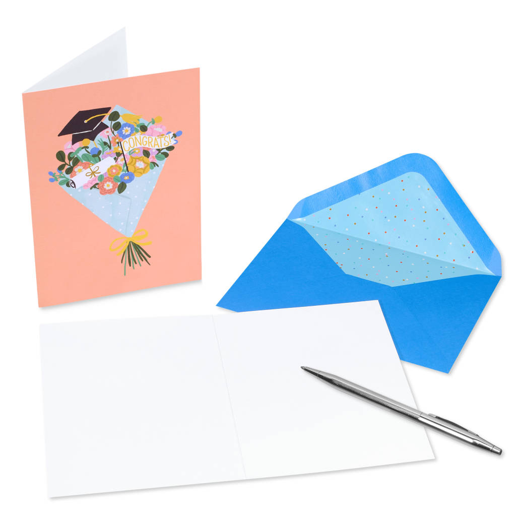 Congratulations Designs Graduation Cards Pack with Envelopes, 20-Count