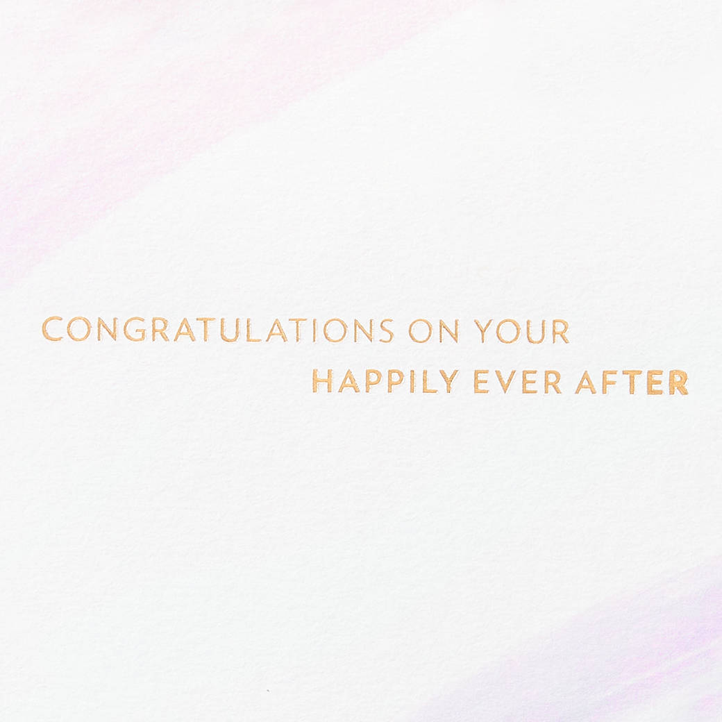 Happily Ever After Wedding Greeting Card