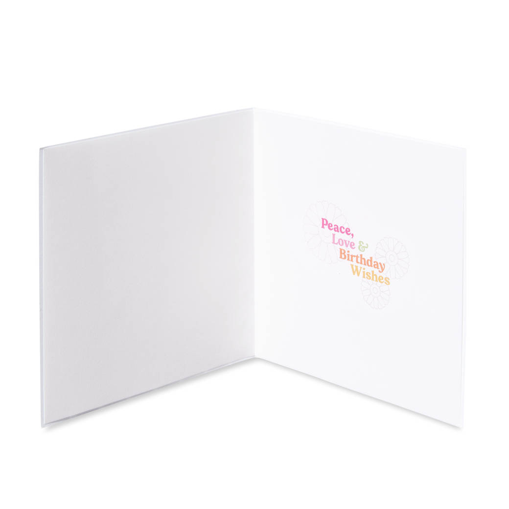 Peace and Love Birthday Greeting Card