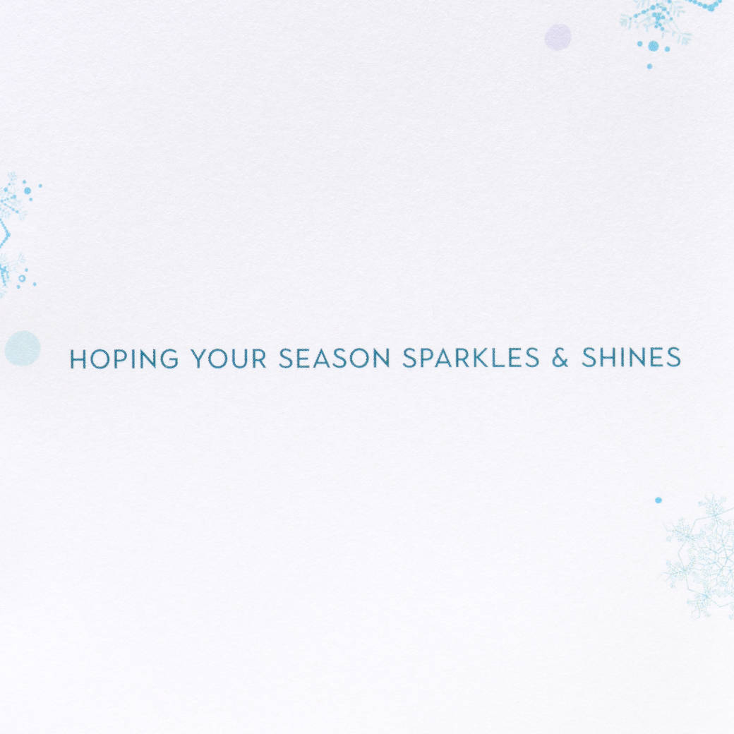 Sparkles and Shines Religious Christmas Greeting Card - Designed by Turnowsky 