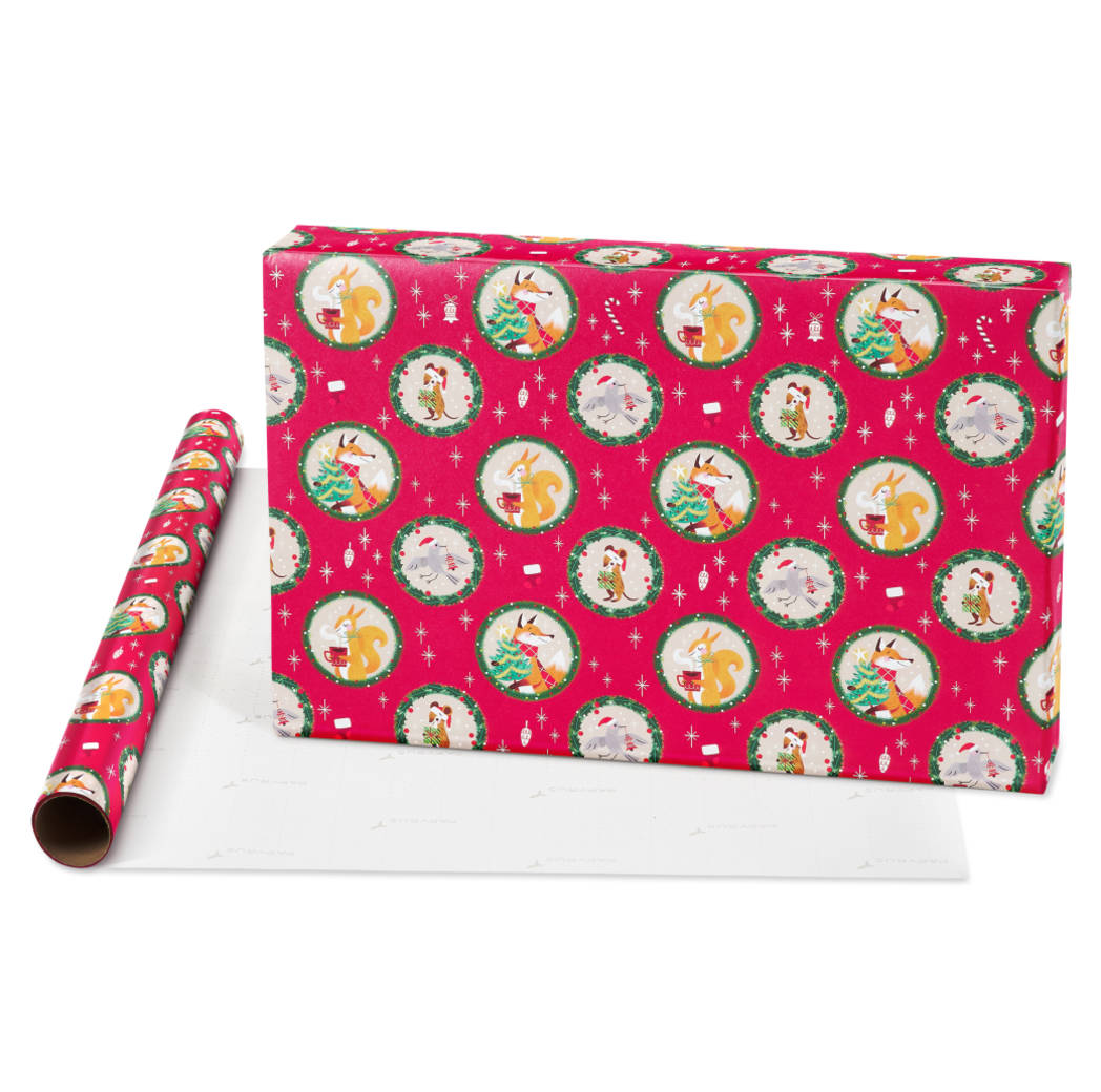 Forest Friends, Festive Friends, Koalas Holiday Wrapping Paper Bundle, 3 Rolls Image 2