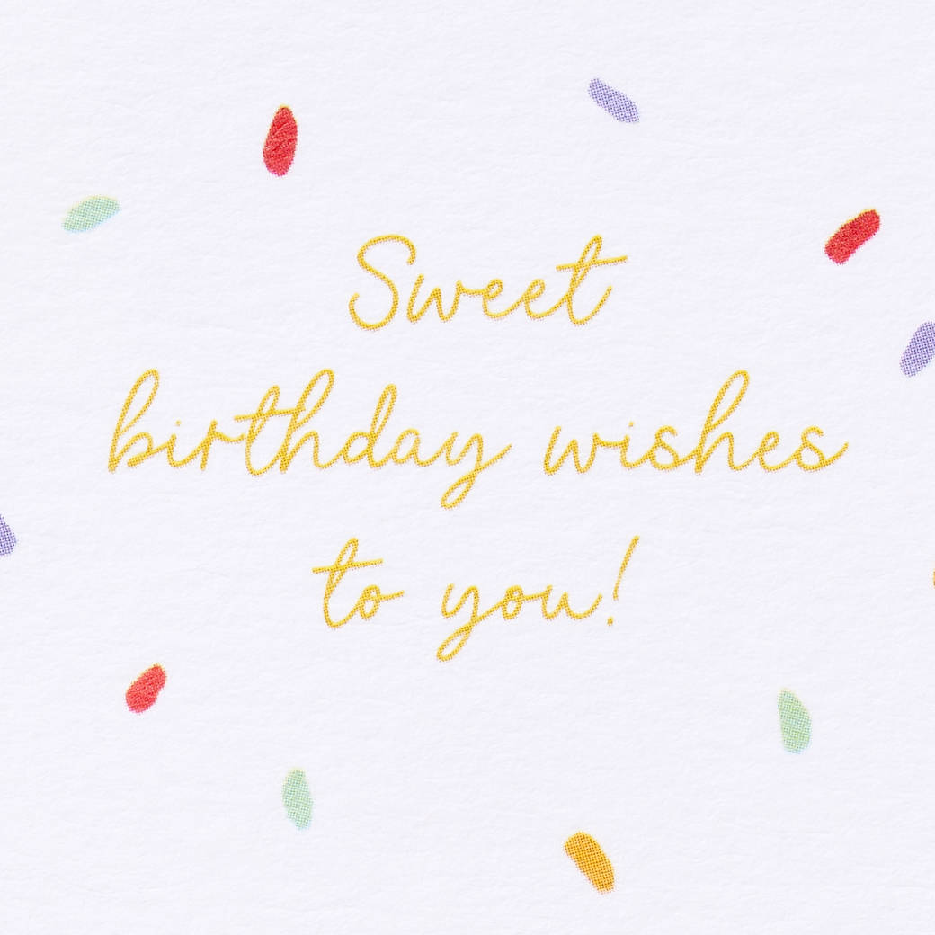 Sweet Birthday Wishes Pop-Up Birthday Card