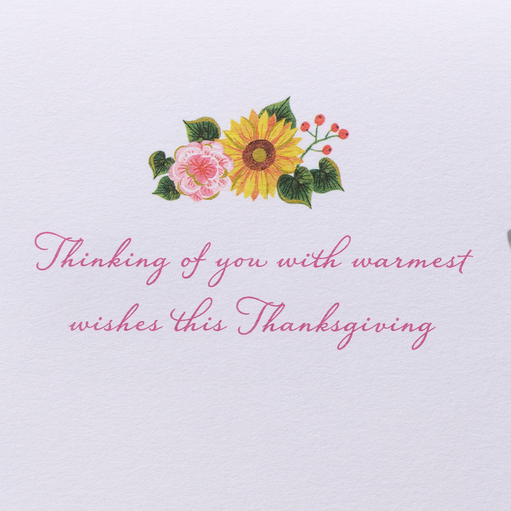 Warmest Wishes Thanksgiving Greeting Card