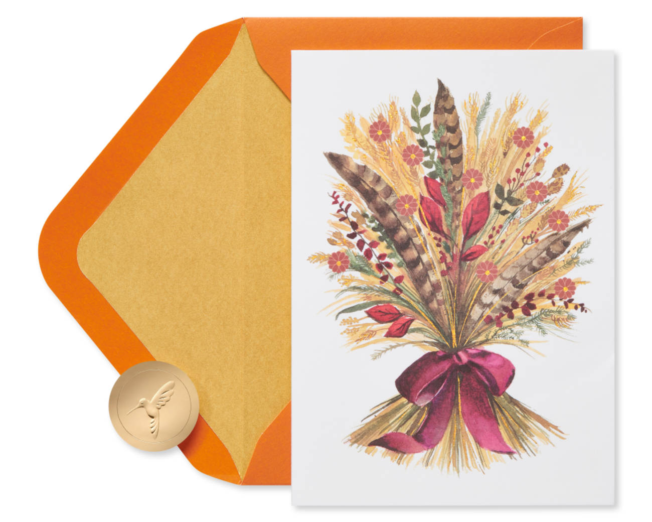 Wheat Bunch Thanksgiving Greeting Card Image 1